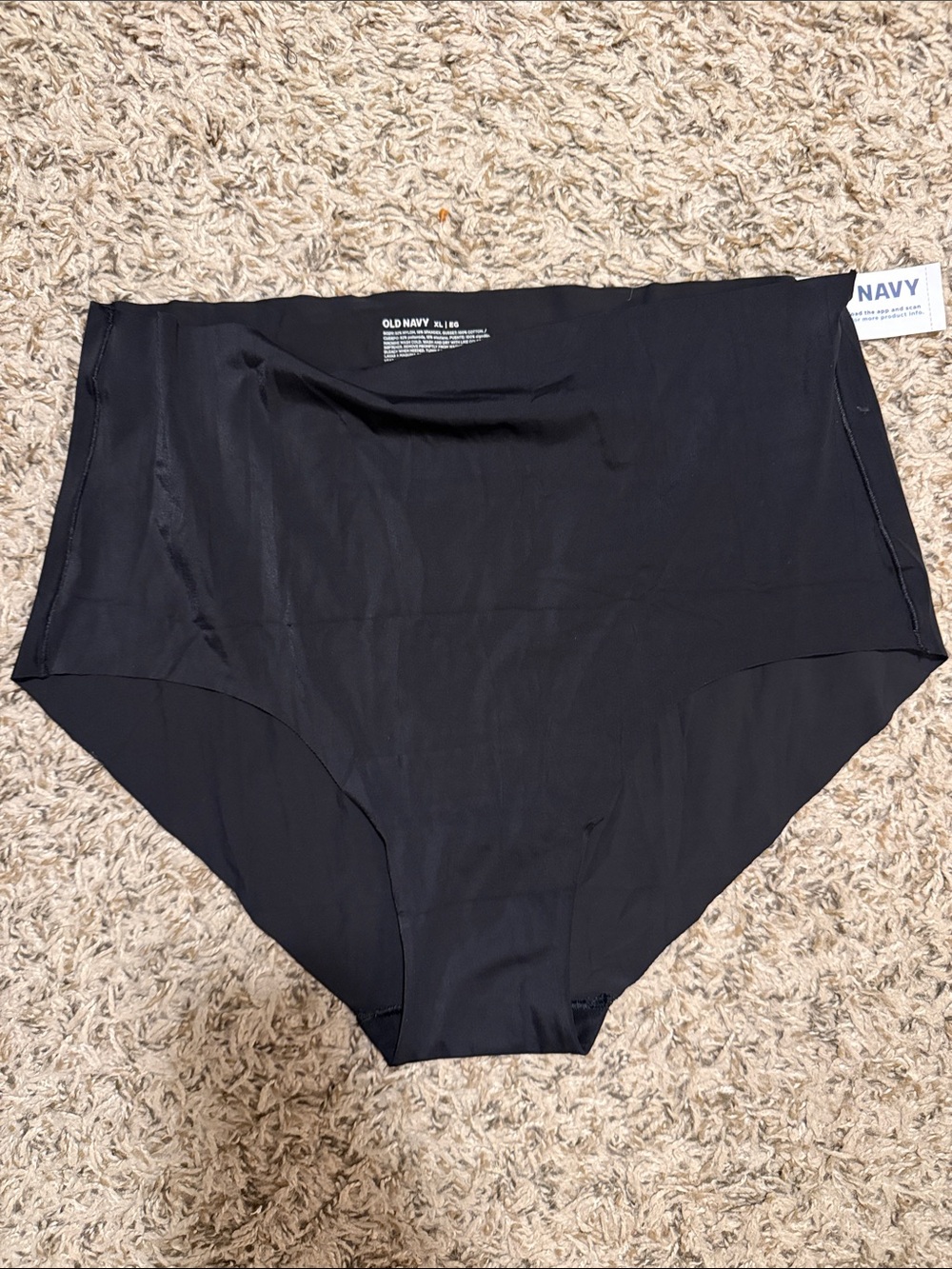 Old Navy Black High-Waist Women's No Show Brief Underwear